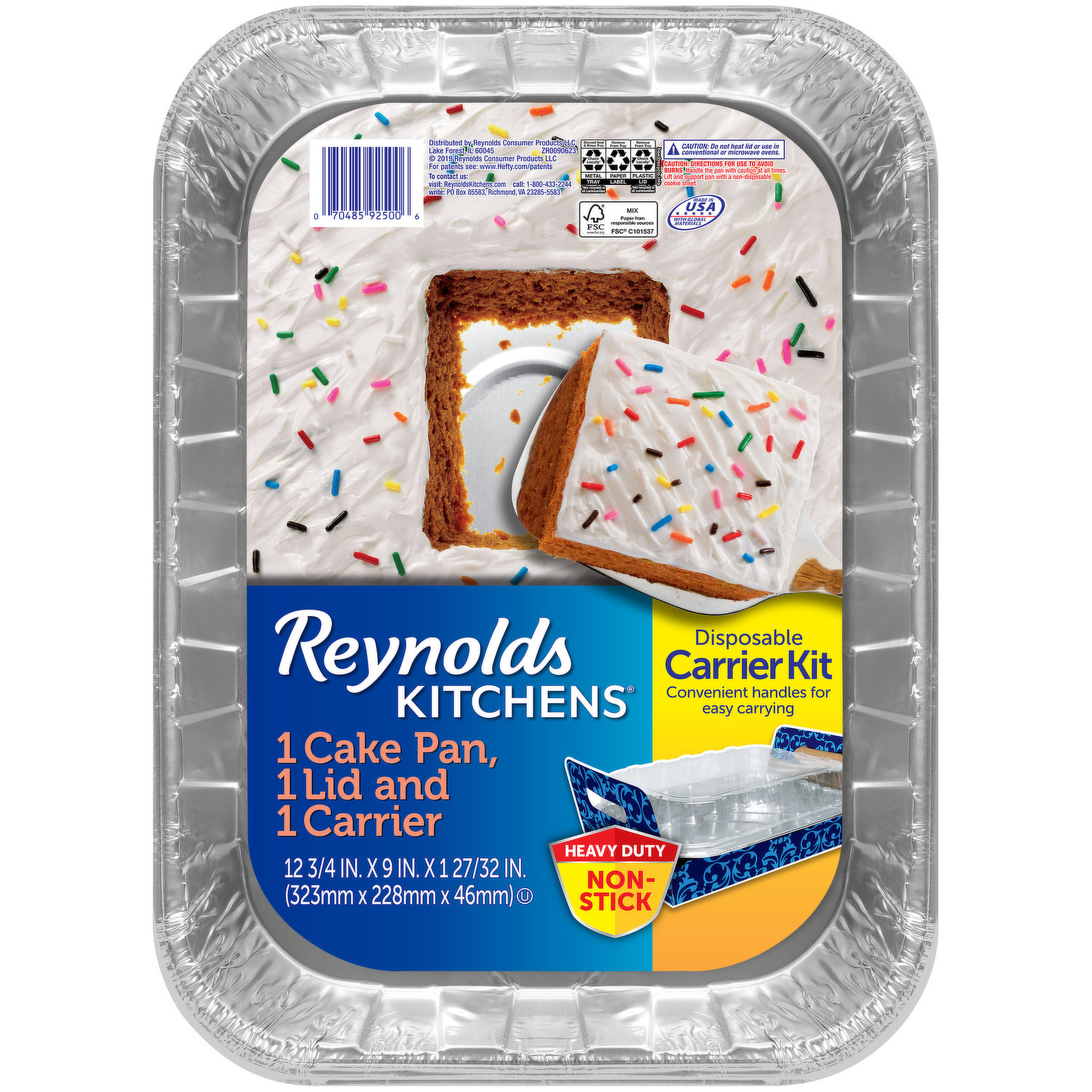 Reynolds Kitchens 12.75 x 9 x 1.84 in. Disposable Carrier Kit