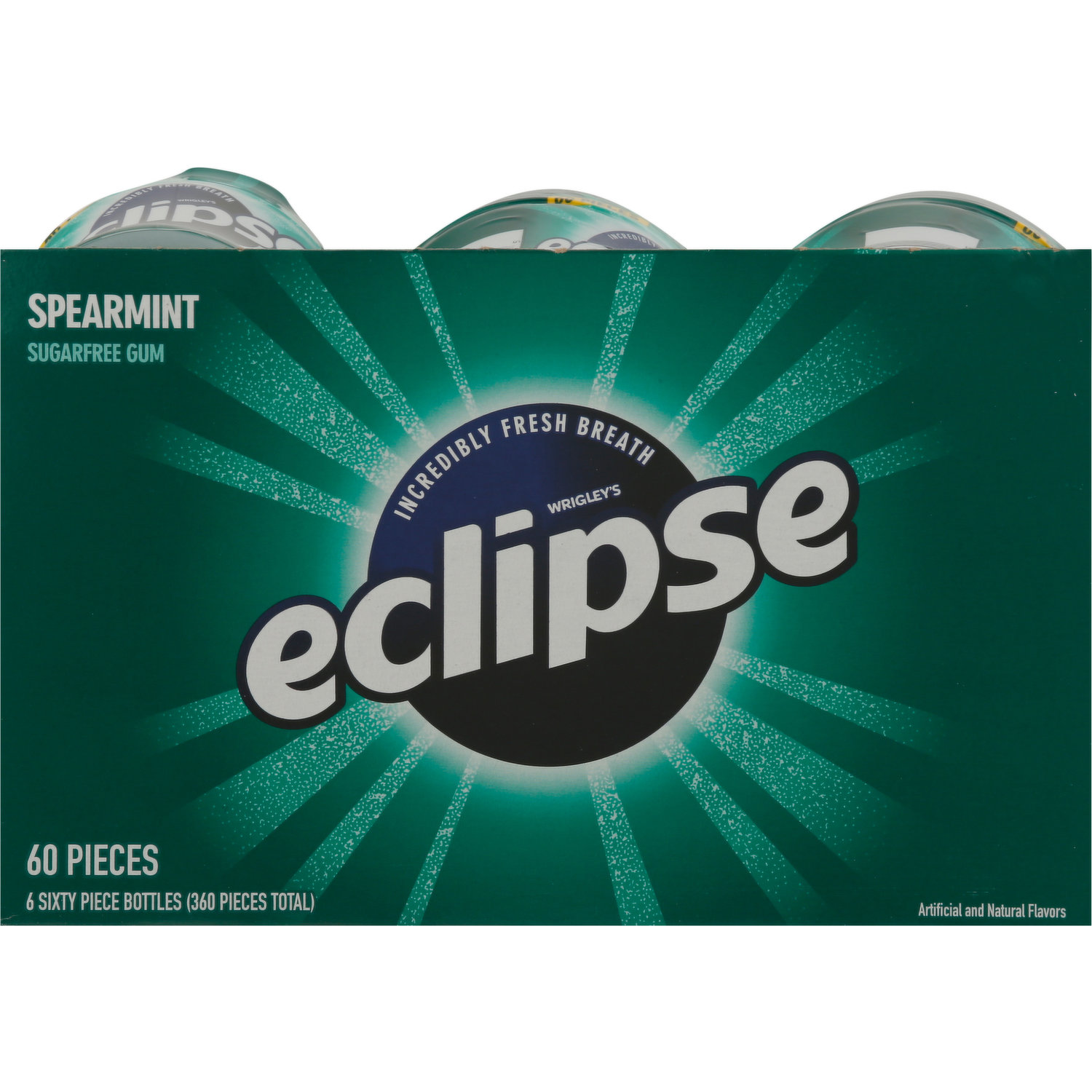 Eclipse Sugar Free Gum, Peppermint, 18 Pc