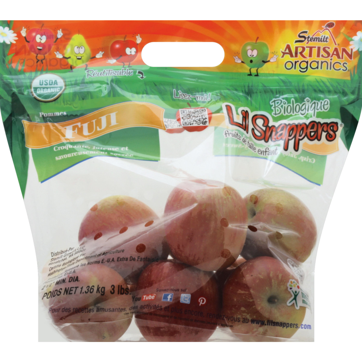 Get Organic Washington Fuji Apples Delivered