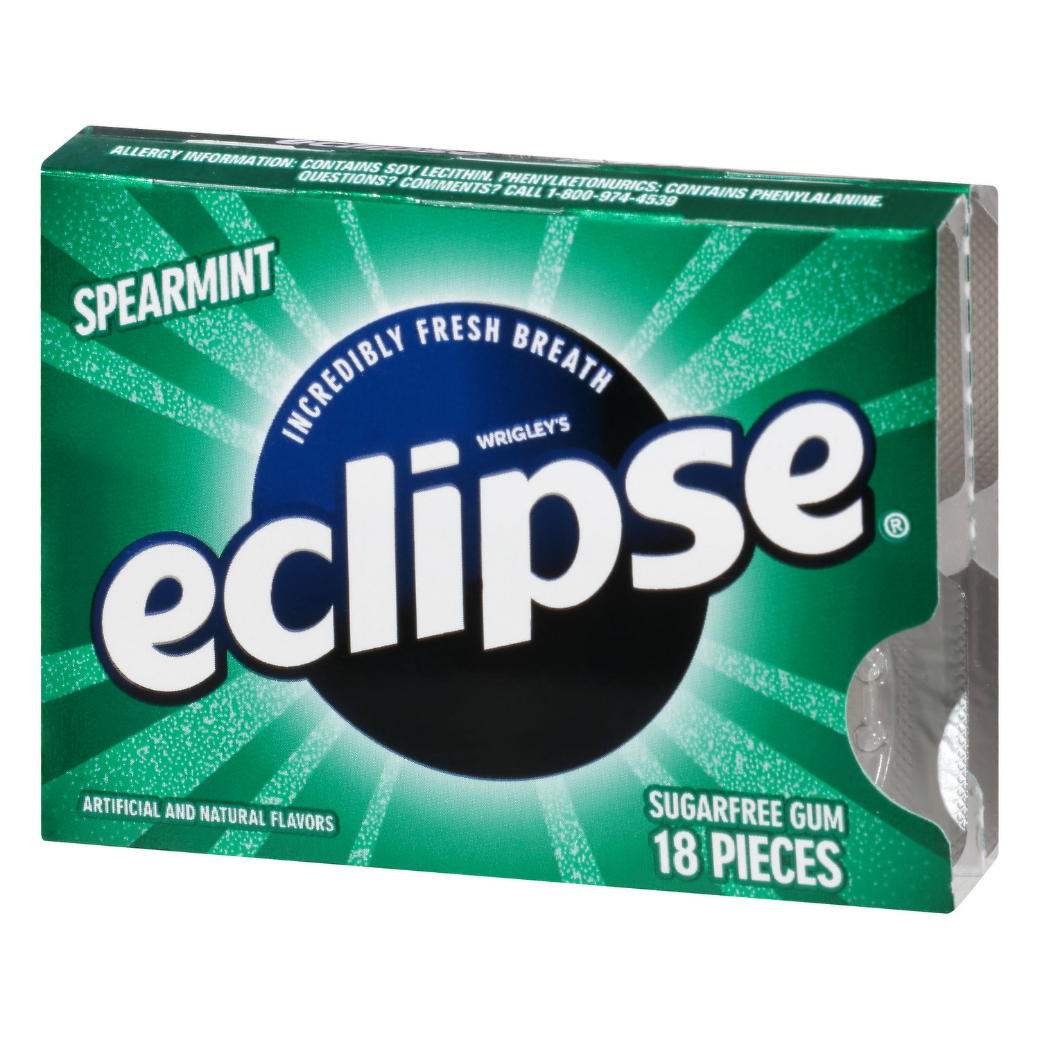 Eclipse Peppermint Gum - 8 / Box - Candy Favorites