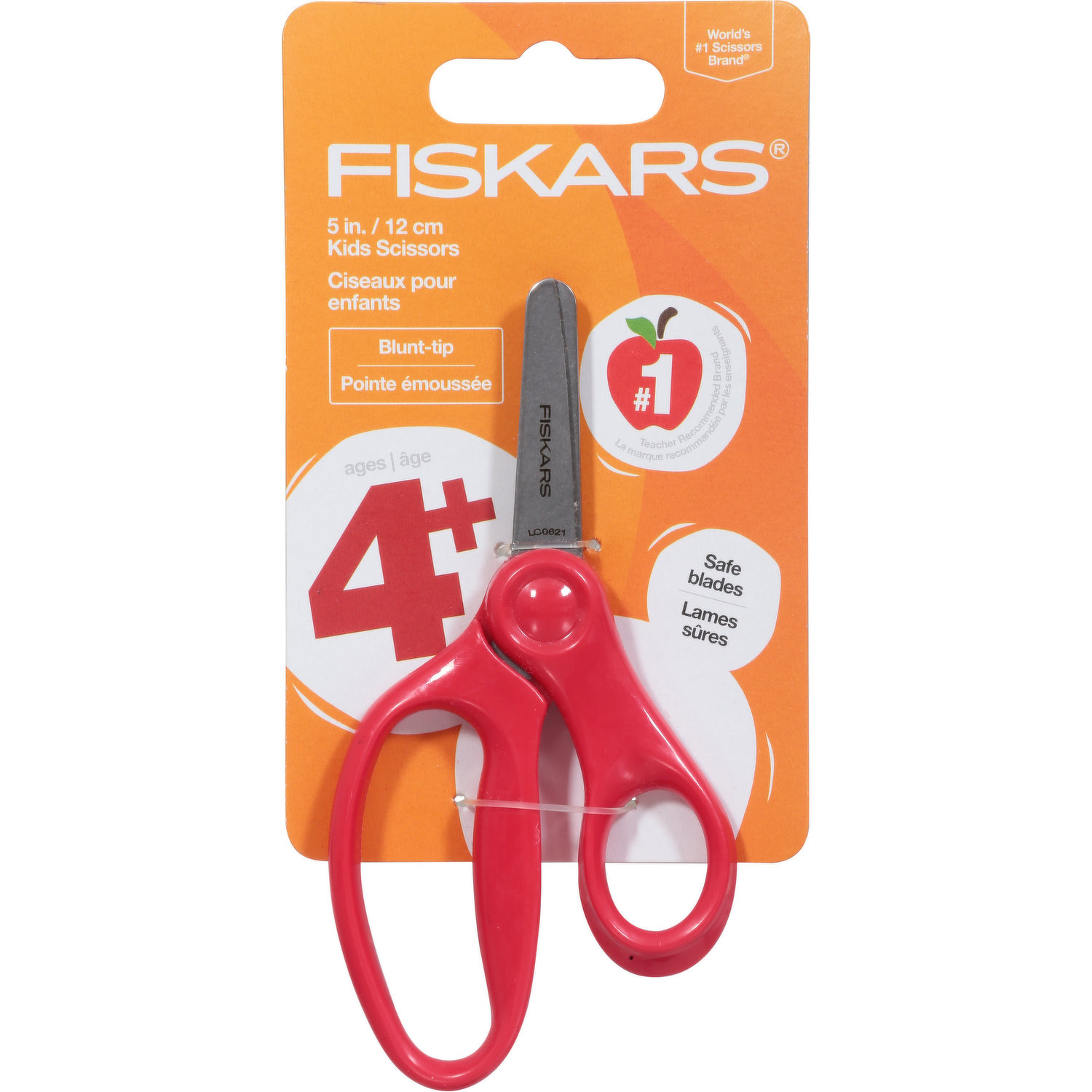 Fiskars Kids' 5'' Blunt Tip Scissors - Red