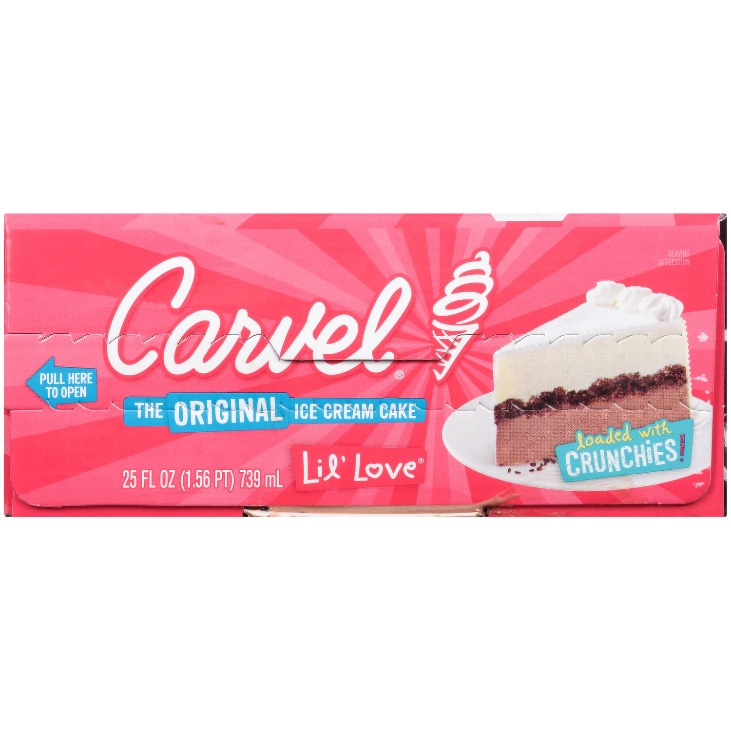 Carvel Lil' Love Ice Cream Cake, Chocolate and Vanilla Ice Cream and  Crunchies,25floz, Frozen