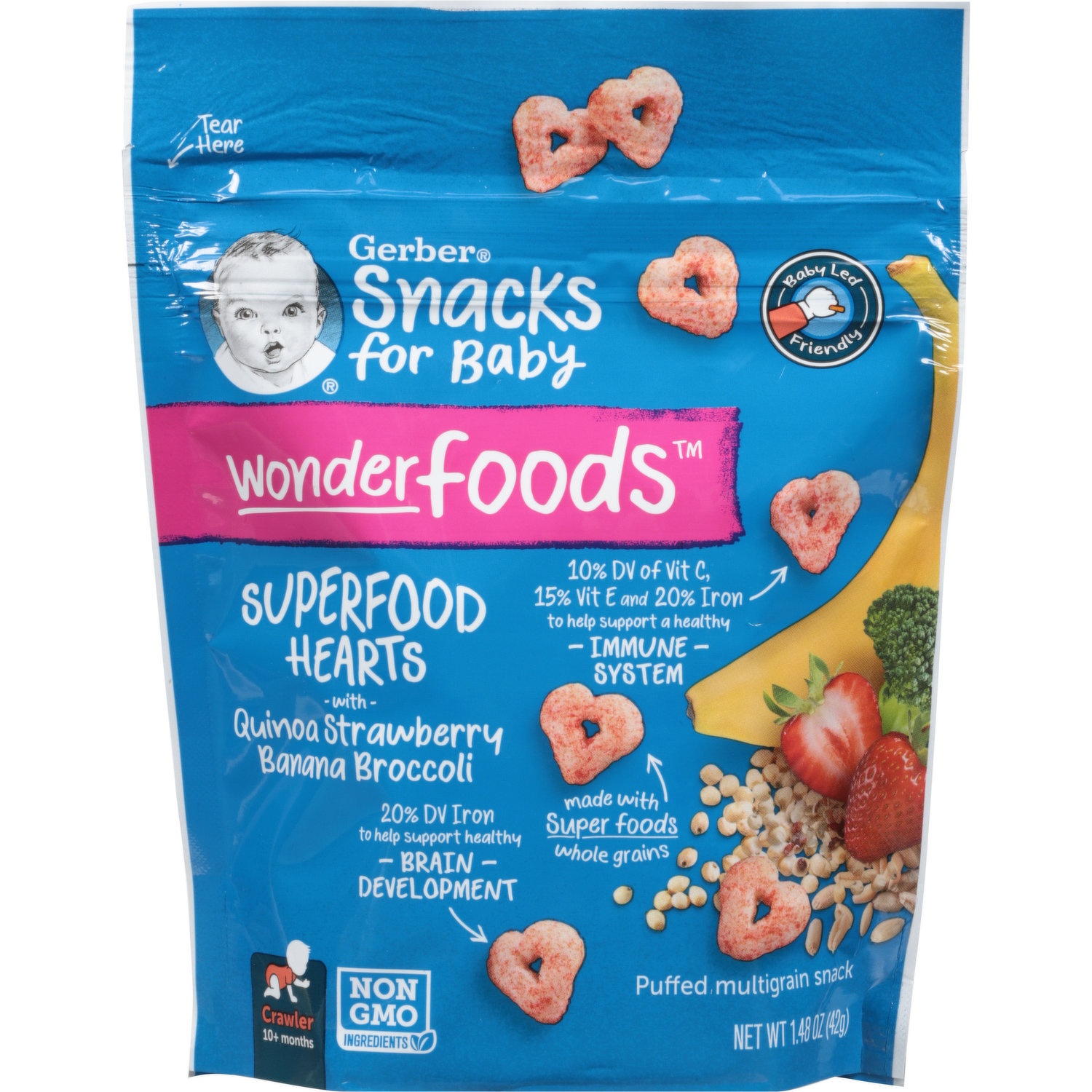 Snack para Bebé QFOODS Quinua y Camote Bolsa 25g