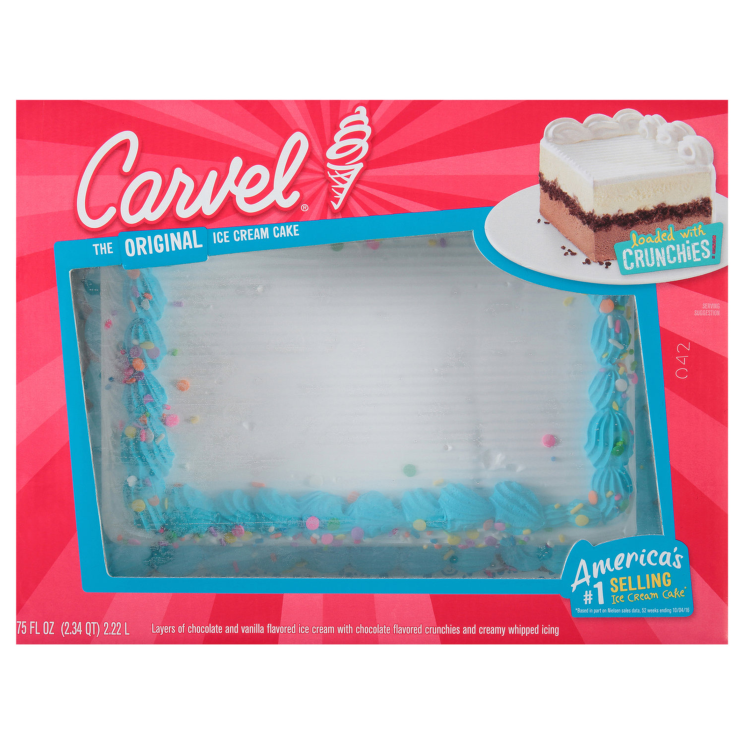 Конфетти каток. Carvel Ice Cream Cake.