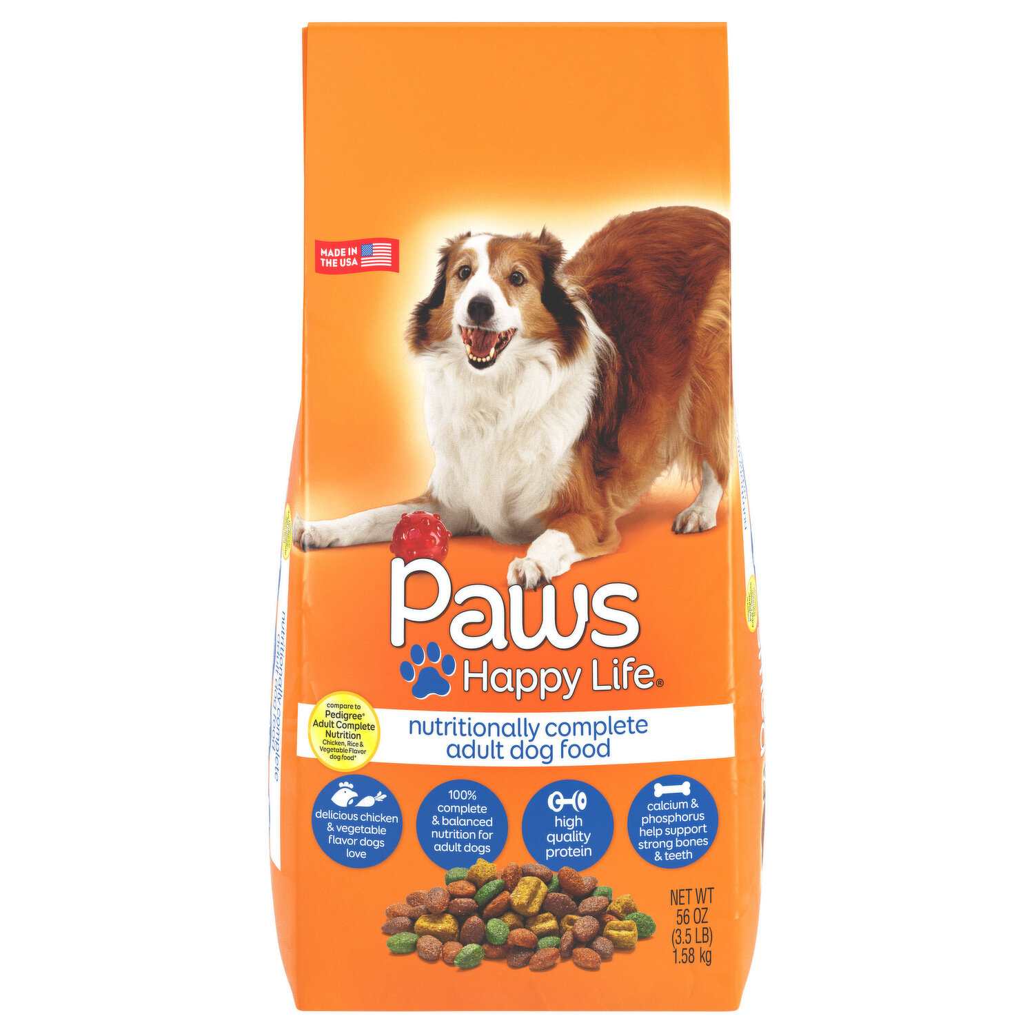 Paws happy life dog food sales