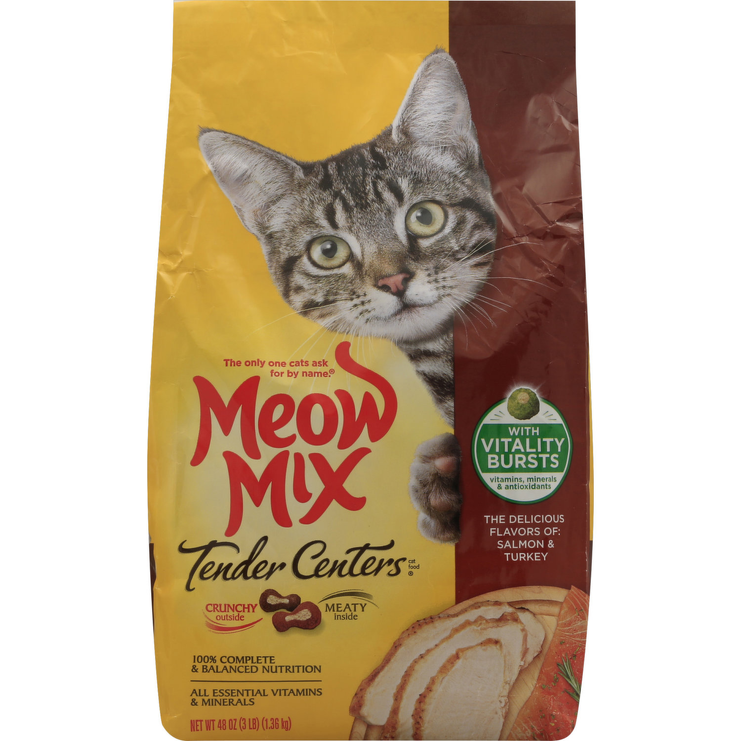 Meow mix tender hot sale centers vitality bursts