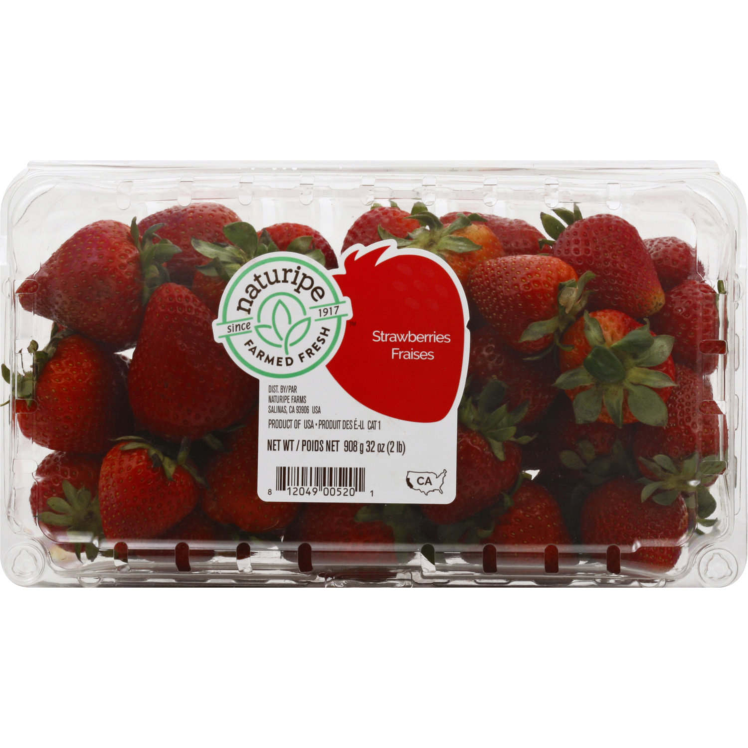 Fresh Strawberries, 2 lb Container