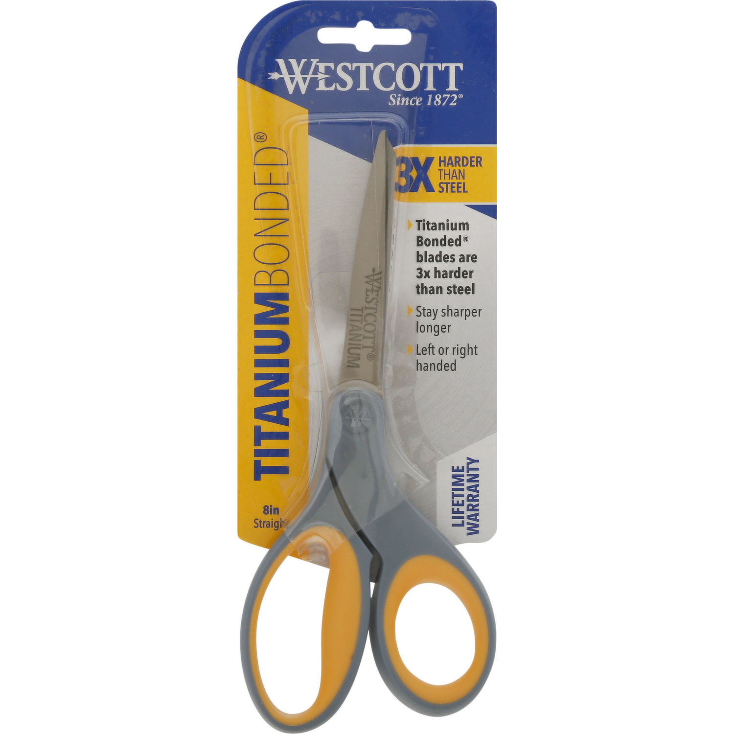 SET OF 2 PURPLE SCISSORS WESTCOTT 7" LONG TITANIUM BONDED