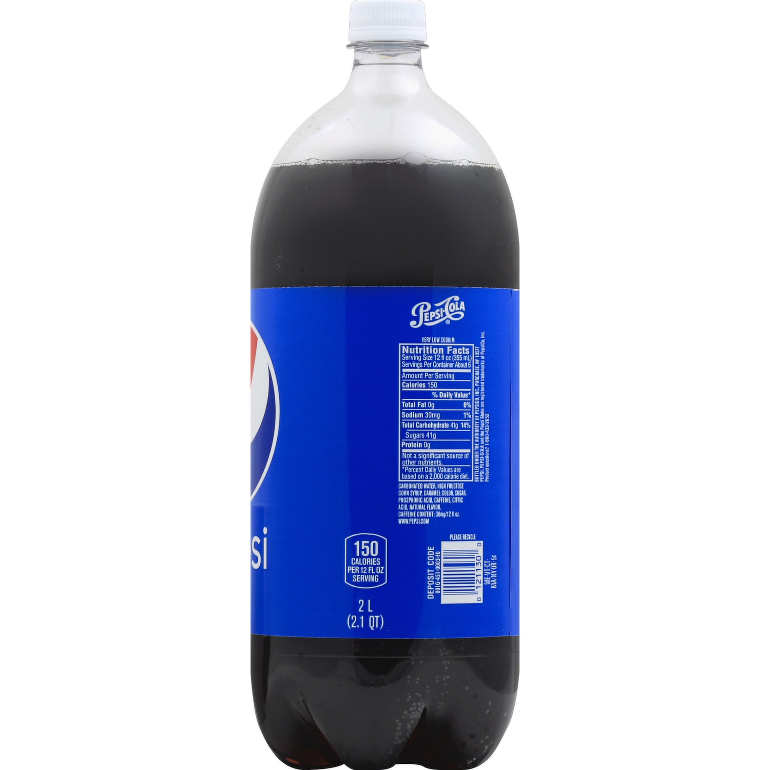 pepsi nutrition label