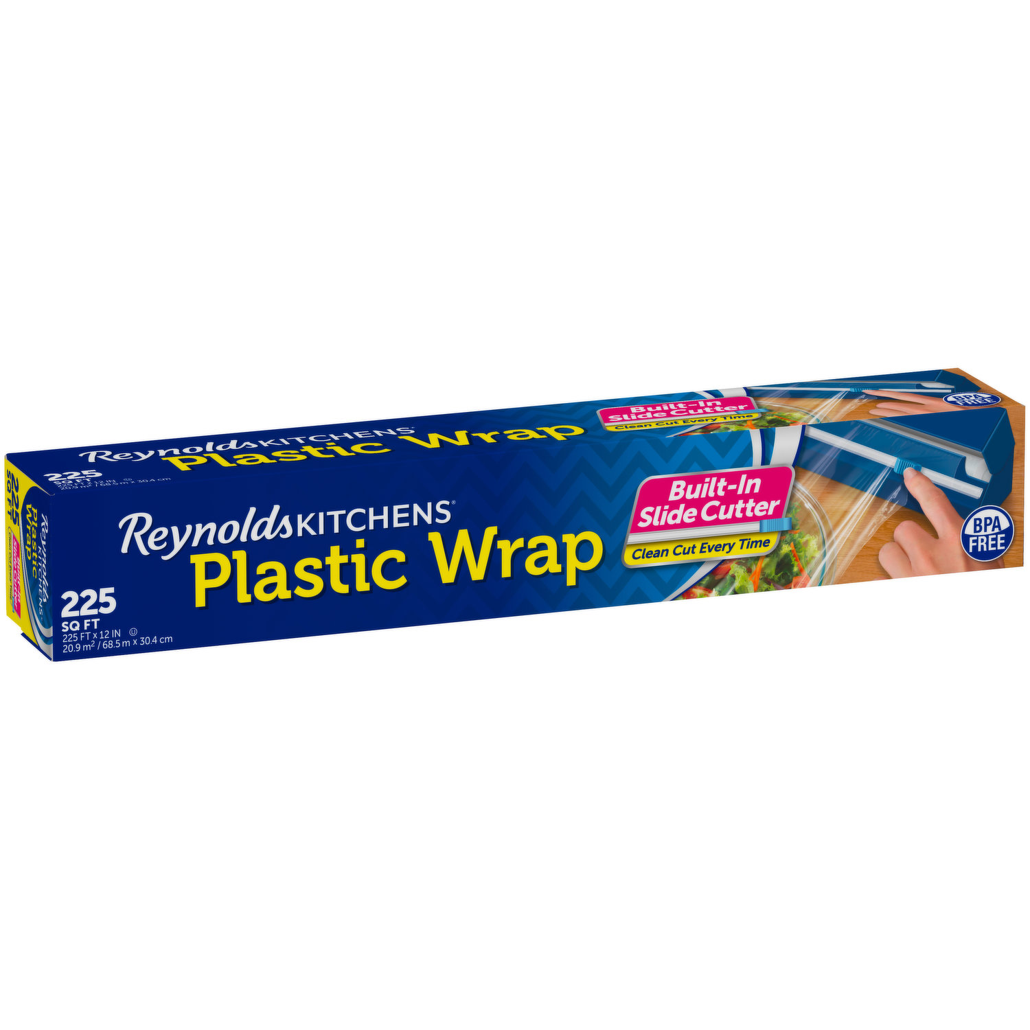 Reynolds Kitchens Quick Cut Plastic Wrap, 225 Square Feet 