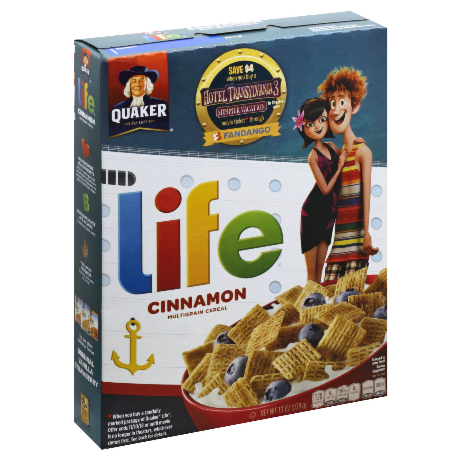 cinnamon life cereal box