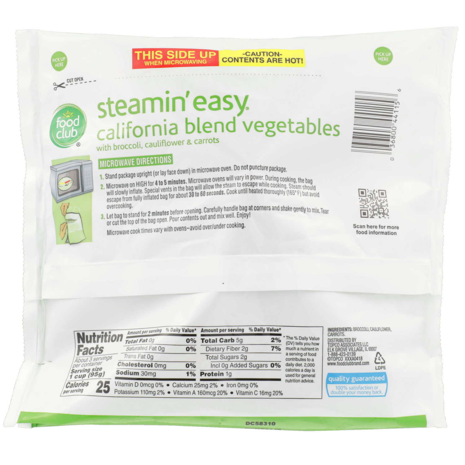 Microwave Steam Bags - 25 Pack