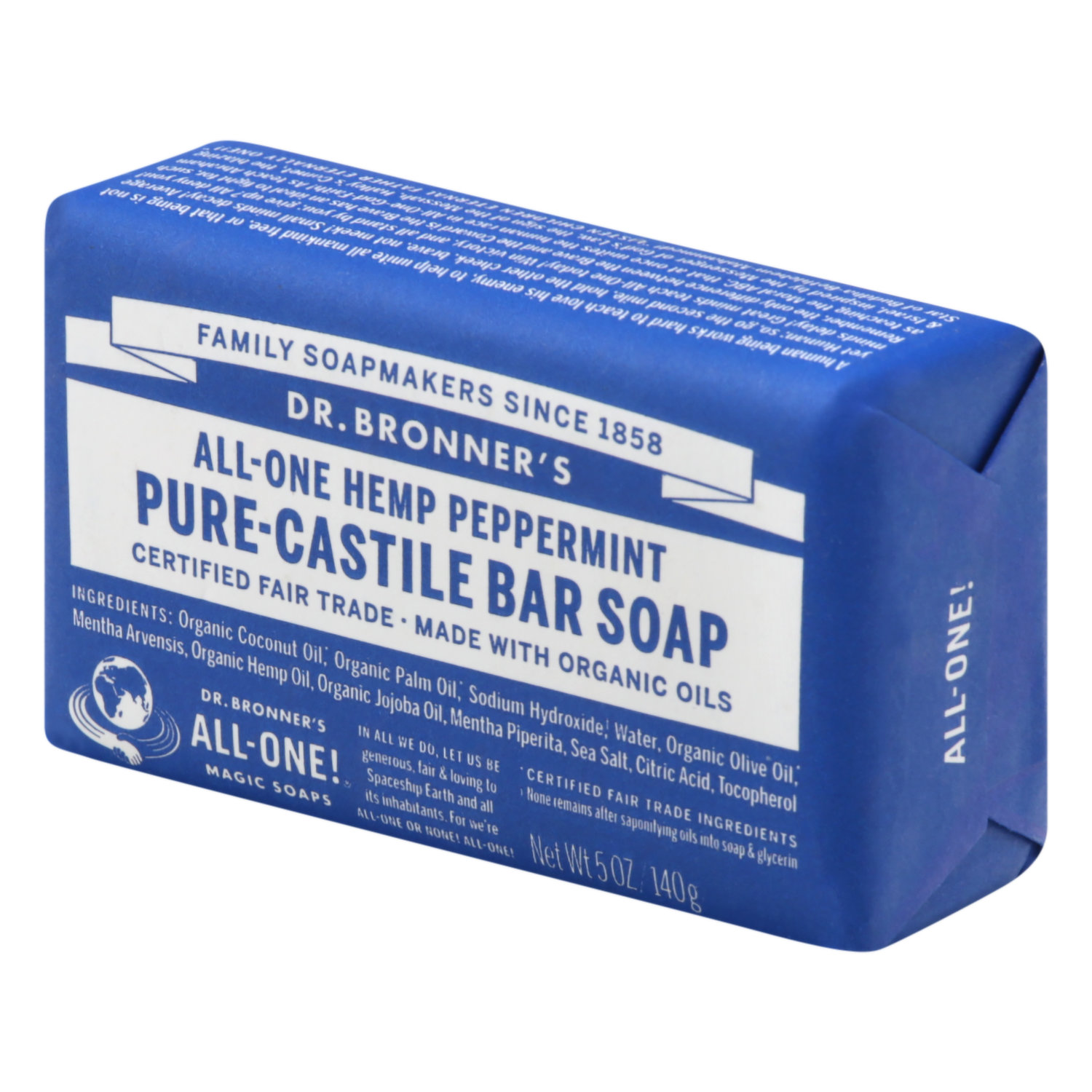  Dr. Bronner's - Pure-Castile Bar Soap (Peppermint, 5