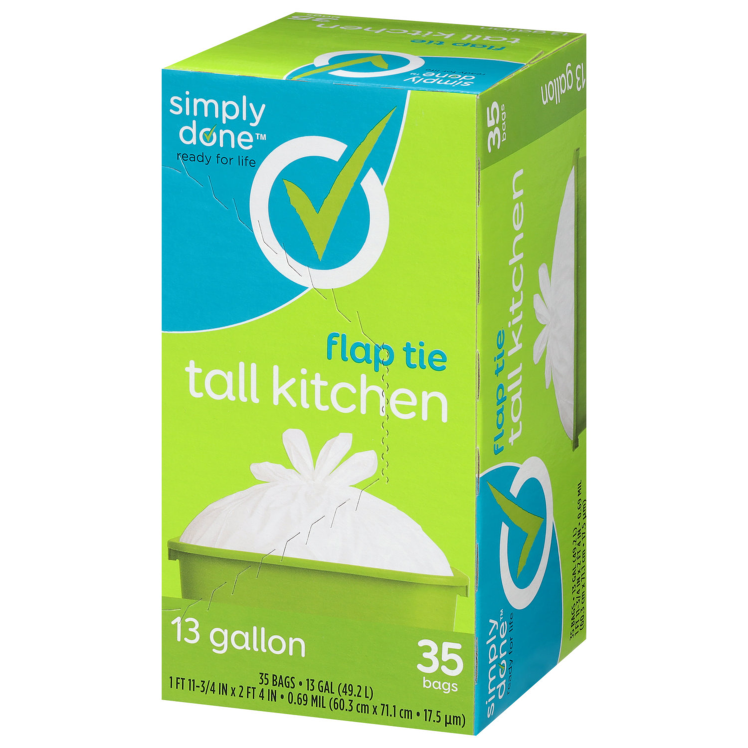 Simply Done Twist Tie Compactor Trash Bags With Odor Control, Clean Fresh