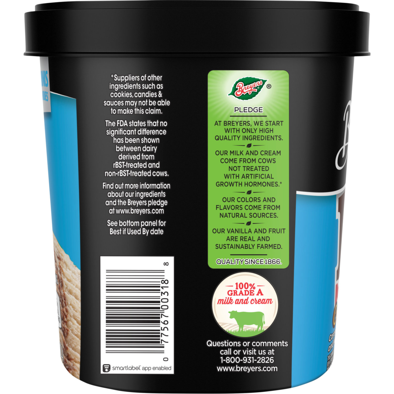 Breyers Caramel Fudge M&M's Minis Ice Cream, 48oz