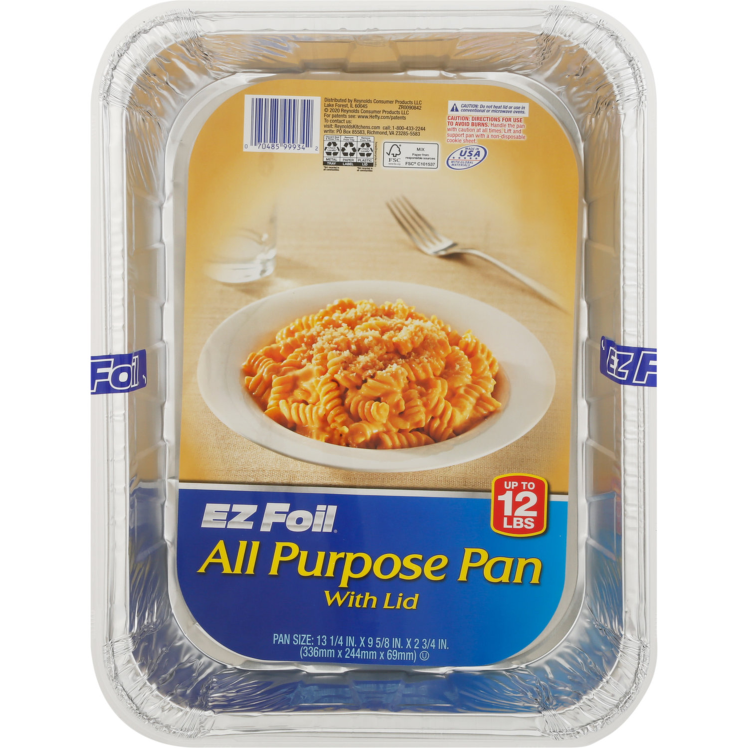 EZ Foil All Purpose Pan, with Lids