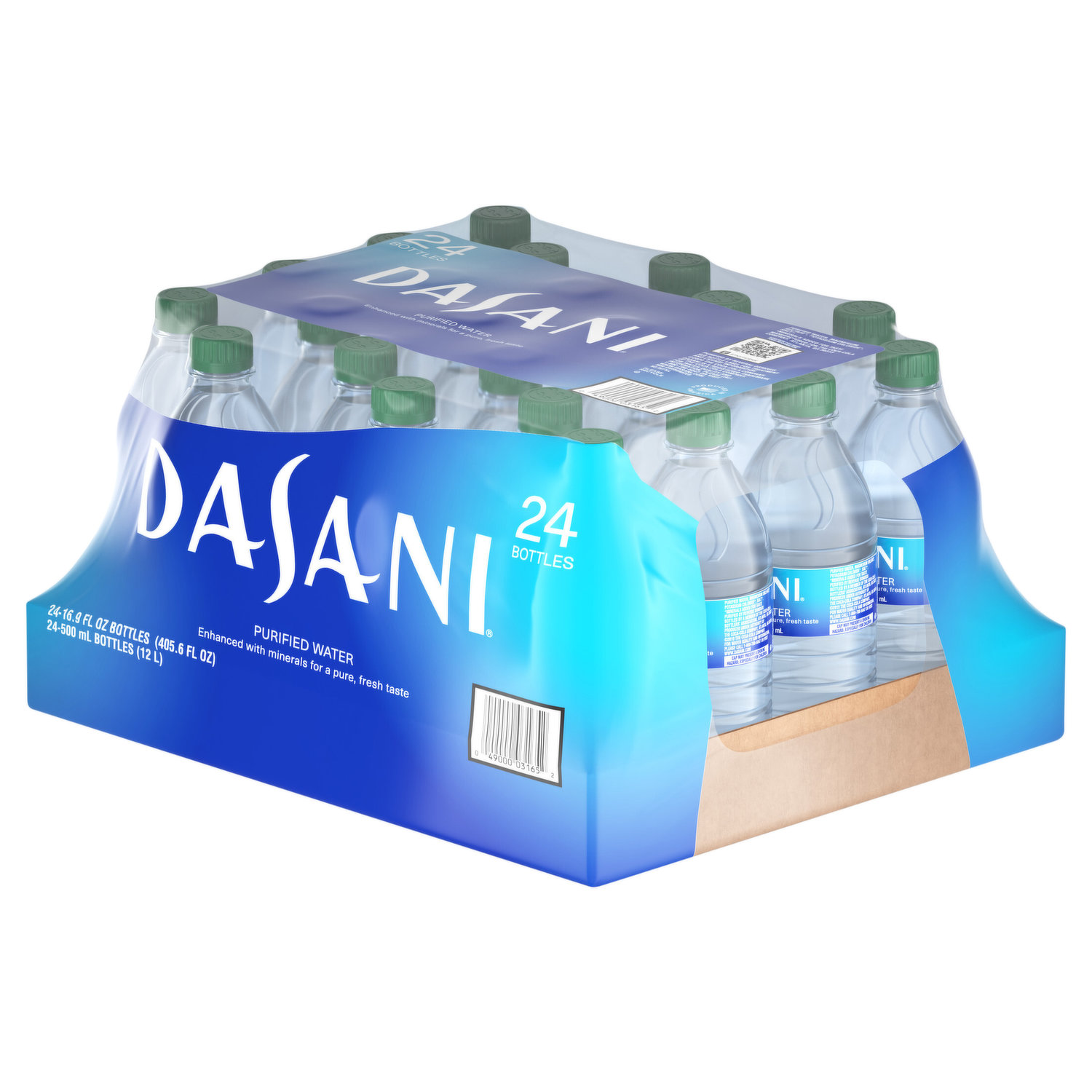 Dasani Purified Water Bottles, 16.9 Fl Oz, 6 Pack