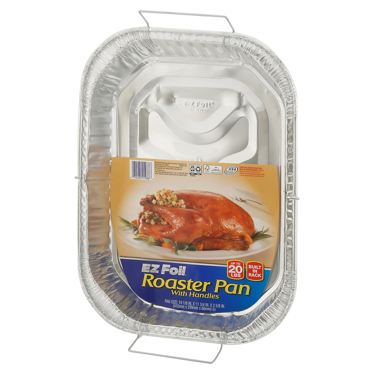 EZ Foil Roaster Pans, Up to 20 Pound Capacity, 2 Count, Size: One Size