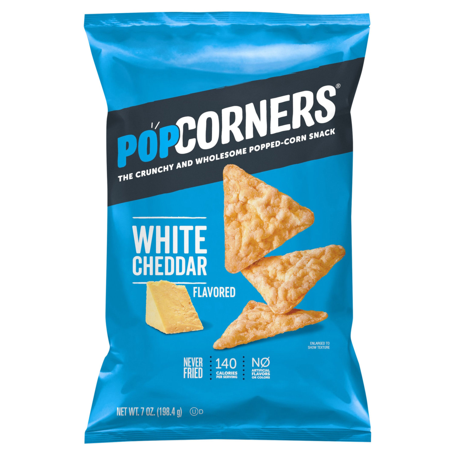 Pork King Good White Cheddar Pork Rinds 7oz Party Size Bag