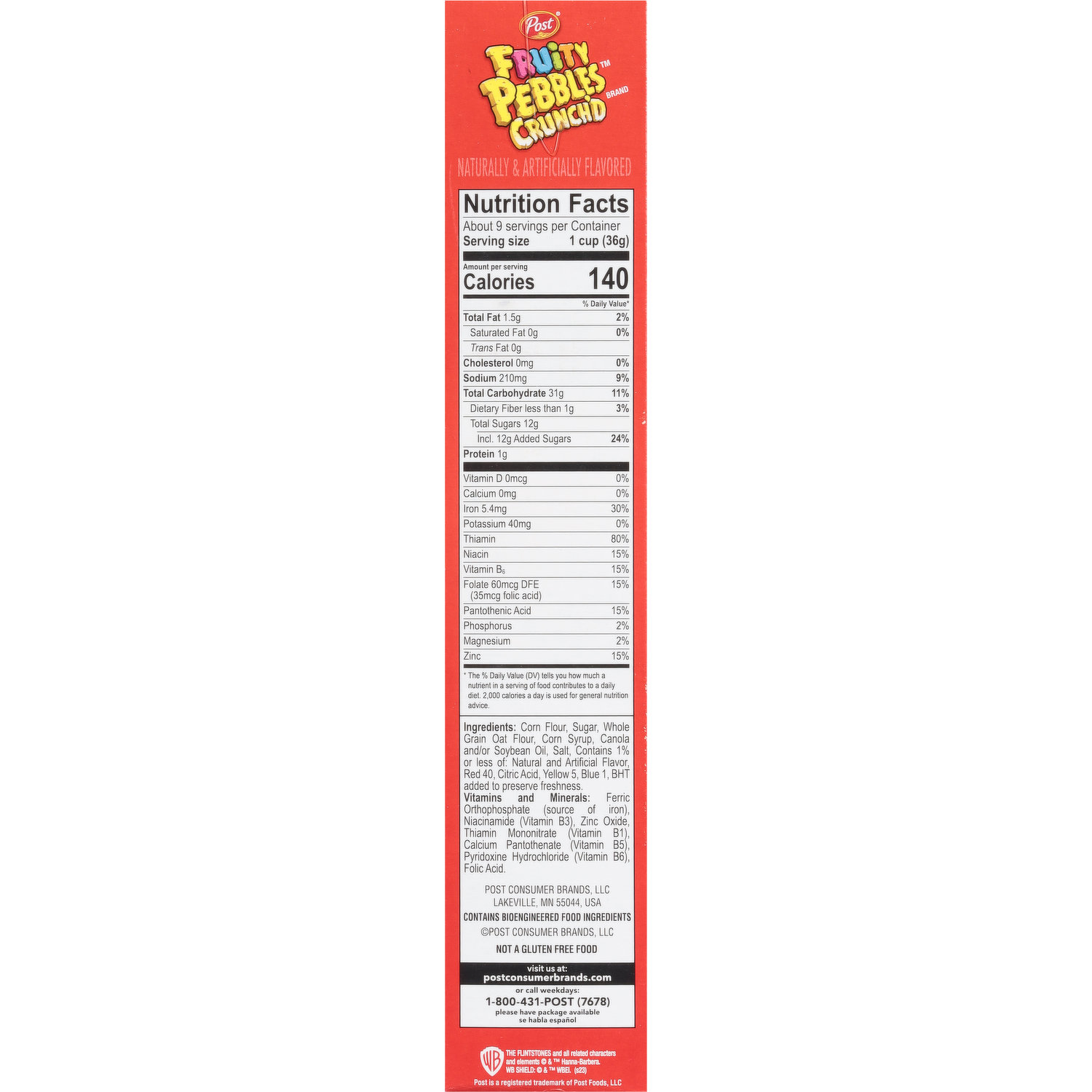 Fruity Pebbles Nutrition Facts