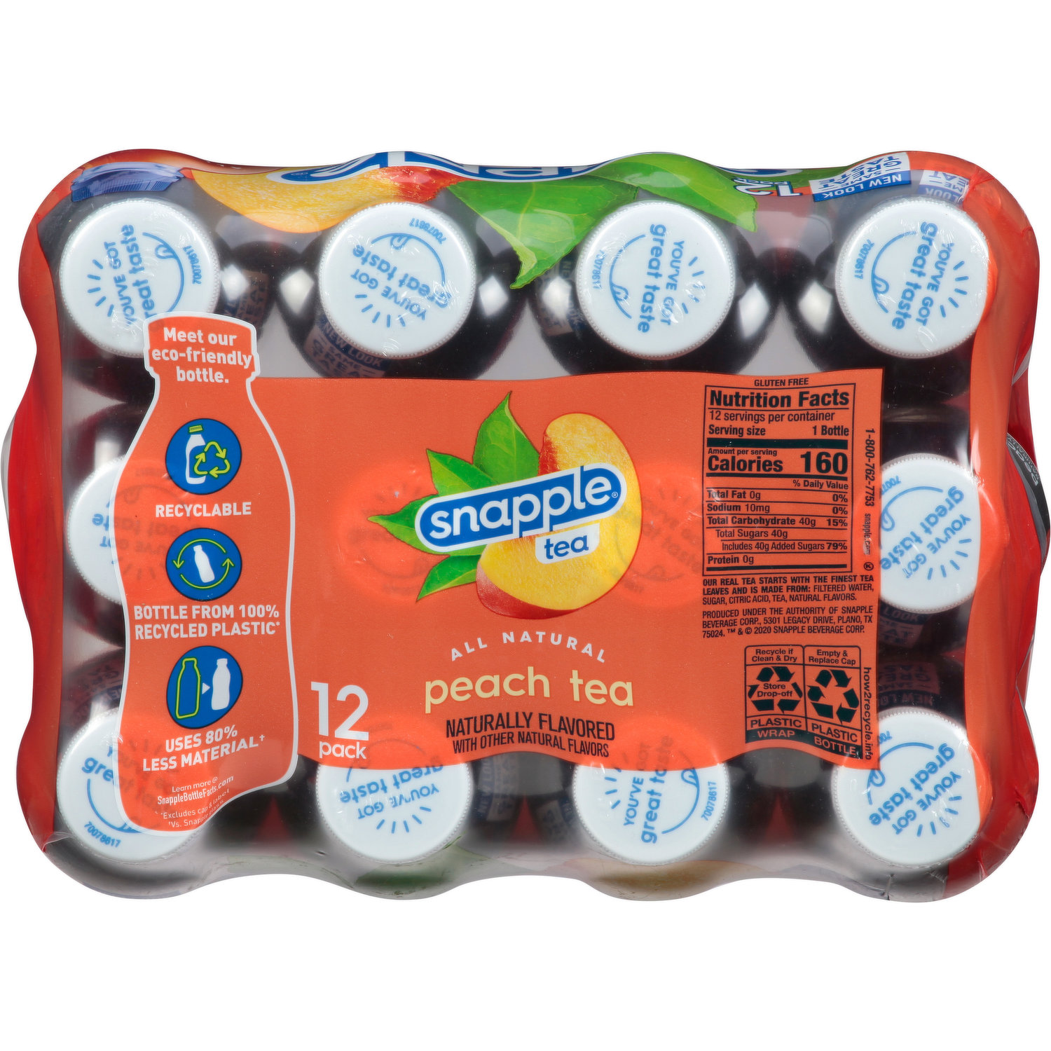 Snapple® Peach Tea, 12 bottles / 16 fl oz - Fred Meyer