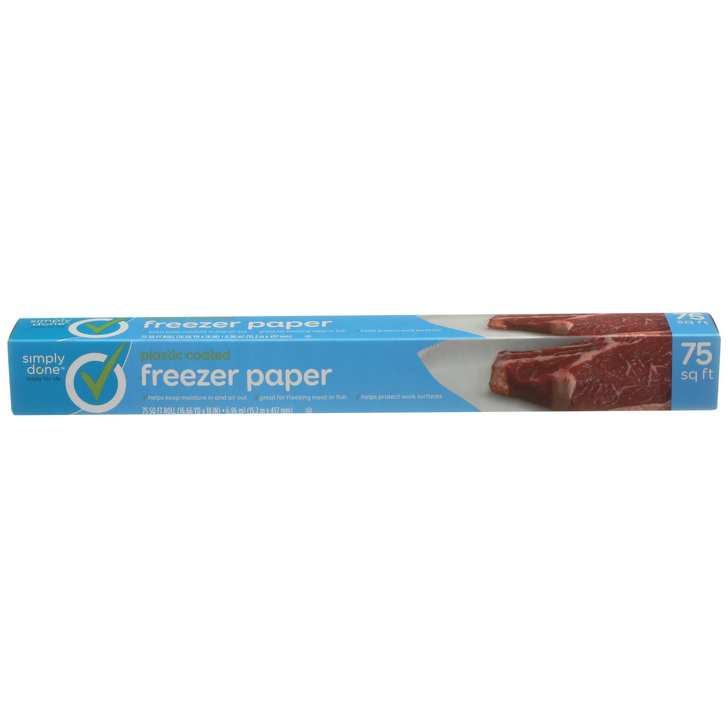 Reynolds Kitchens Plastic-Coated Freezer Paper, 100 Square Foot Roll, Size: 100 Sq ft