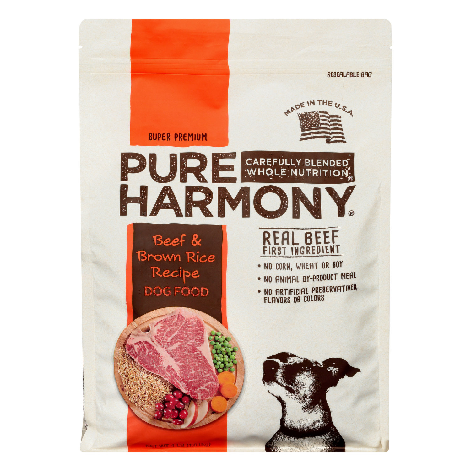 Pure Harmony Dog Food Super Premium Beef Brown Rice Recipe
