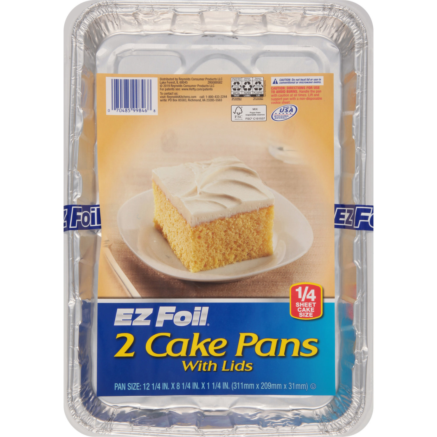 EZ Foil Cake Pans - 2 pans
