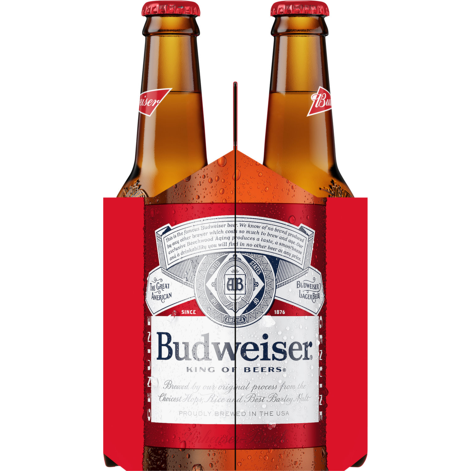 Budweiser Beer, 6 Pack Beer, 12 FL OZ Bottles, 5% ABV - King Kullen