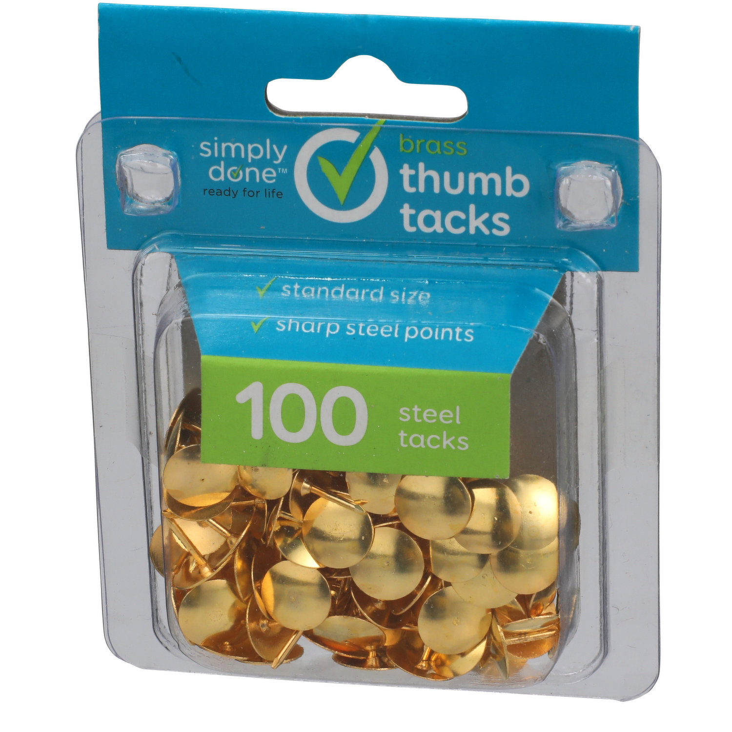 Simply Done Brass Thumb Tacks