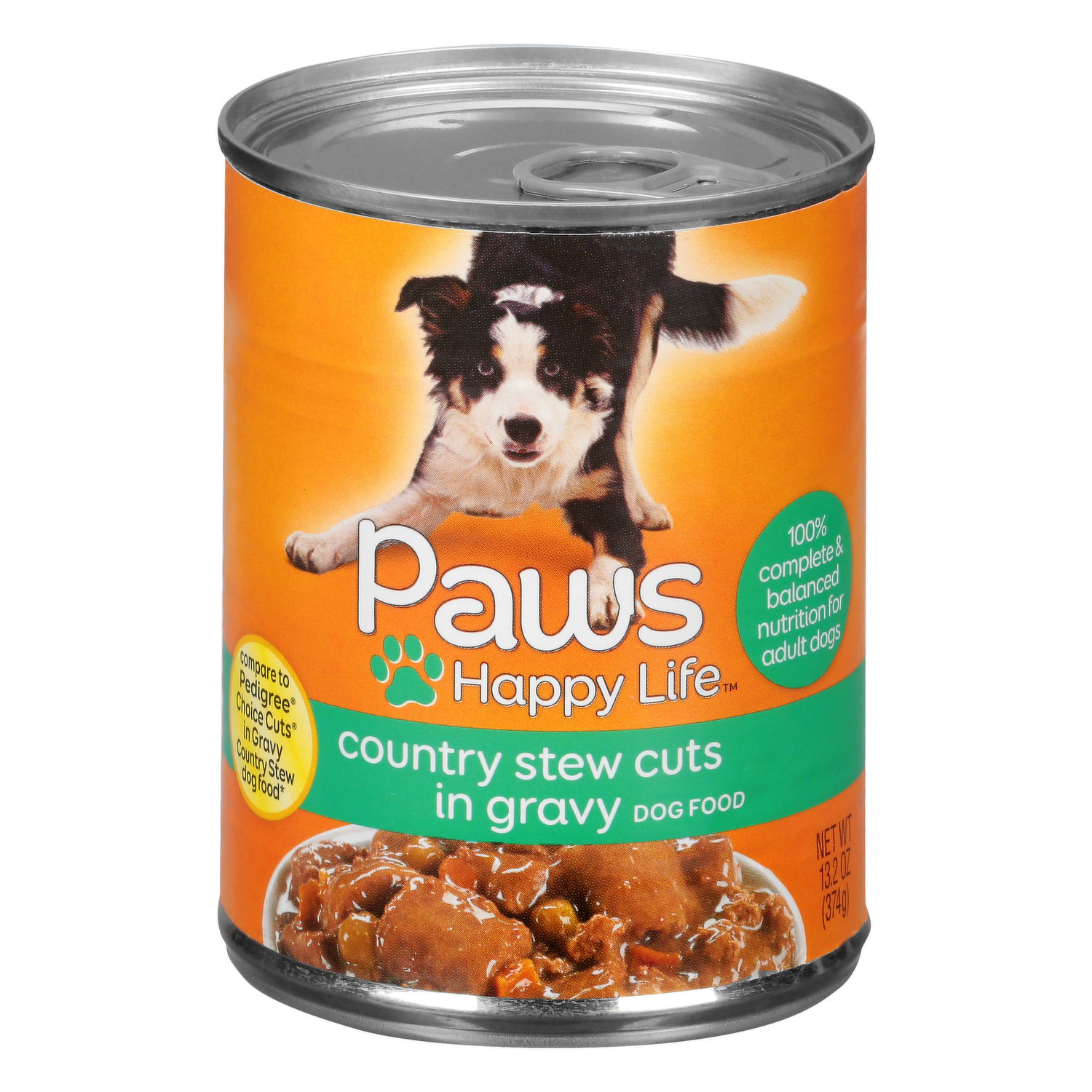 Paws Happy Life Dog Food, Country Stew Cuts in Gravy - King Kullen