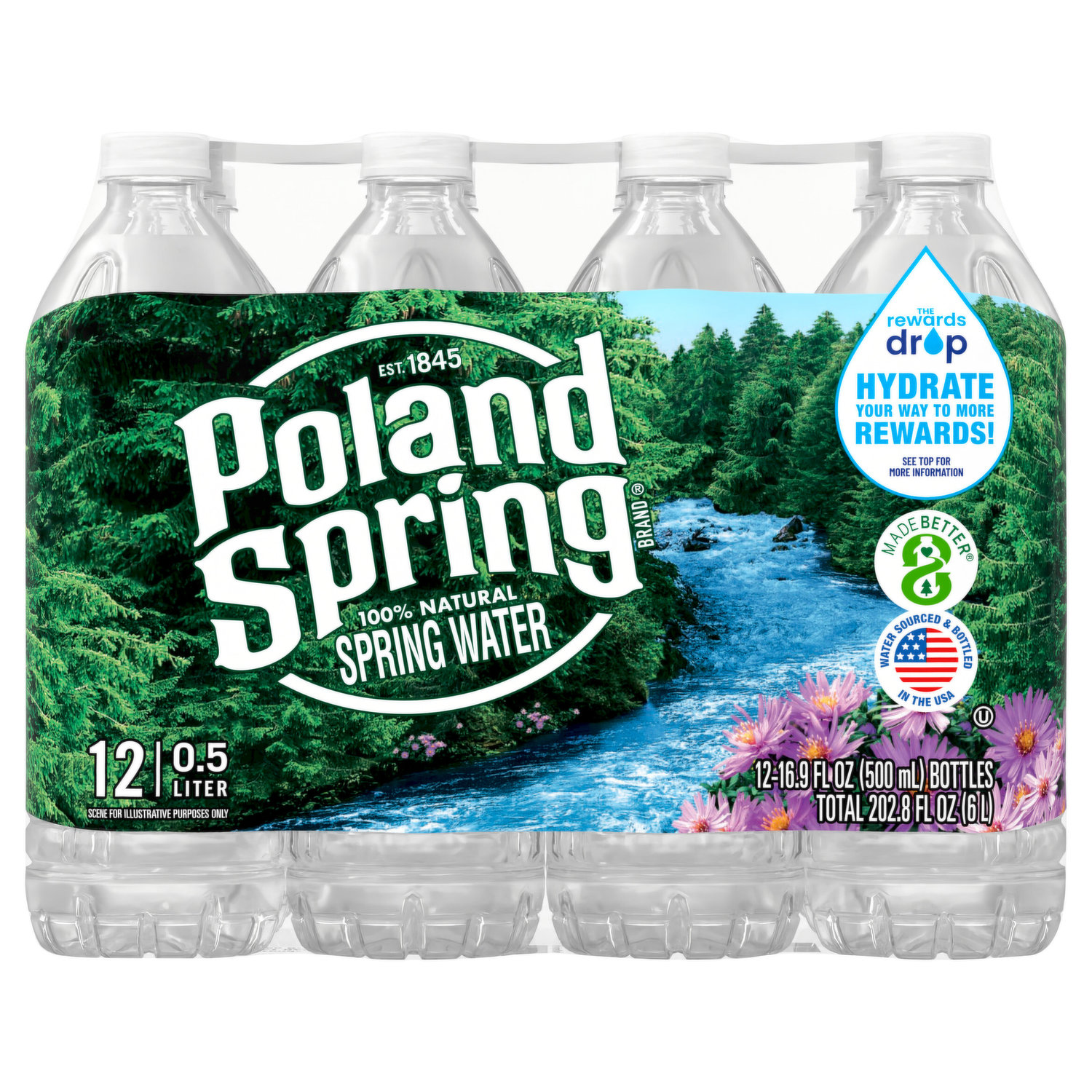 Poland Spring, Bottles, 16 fl oz, 24 pack