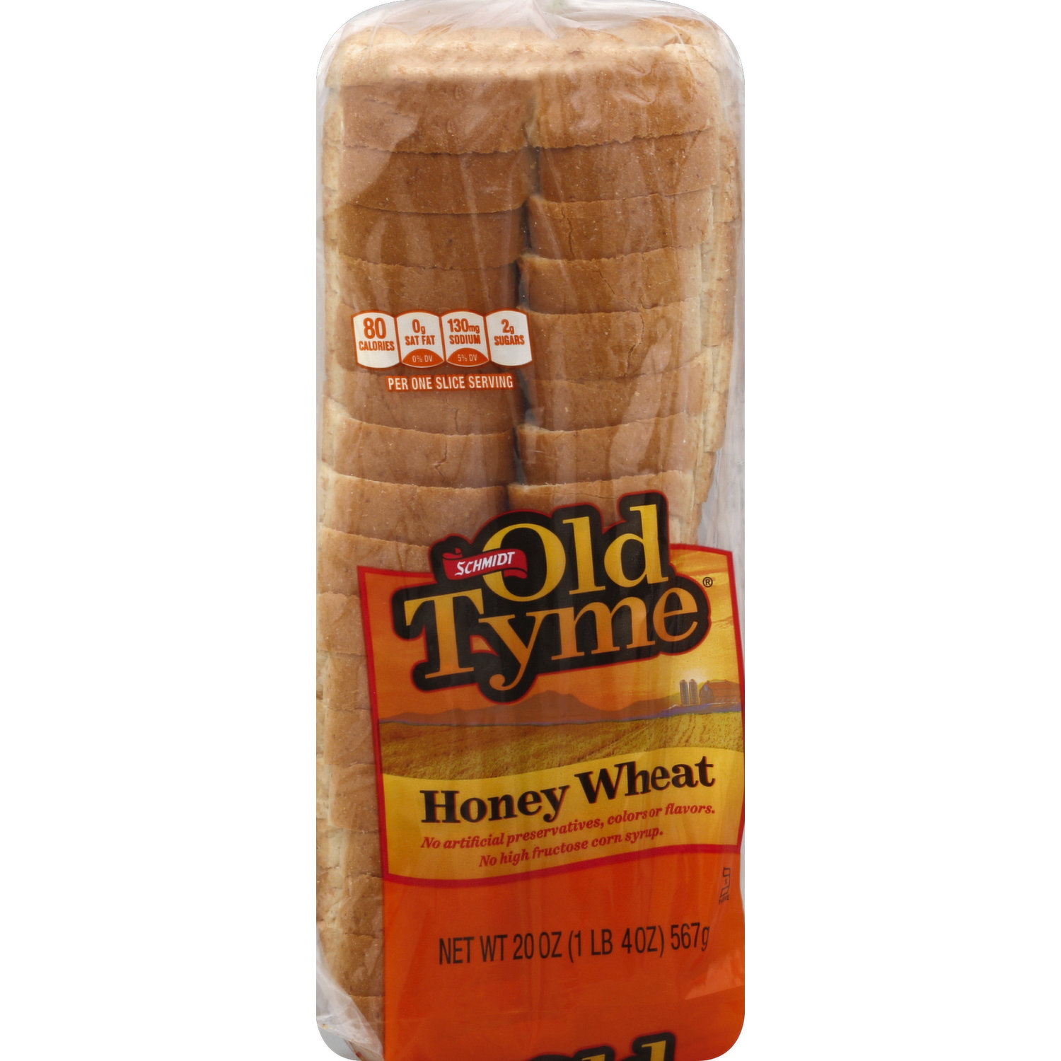 Great Value Honey Wheat Bread, 20 oz