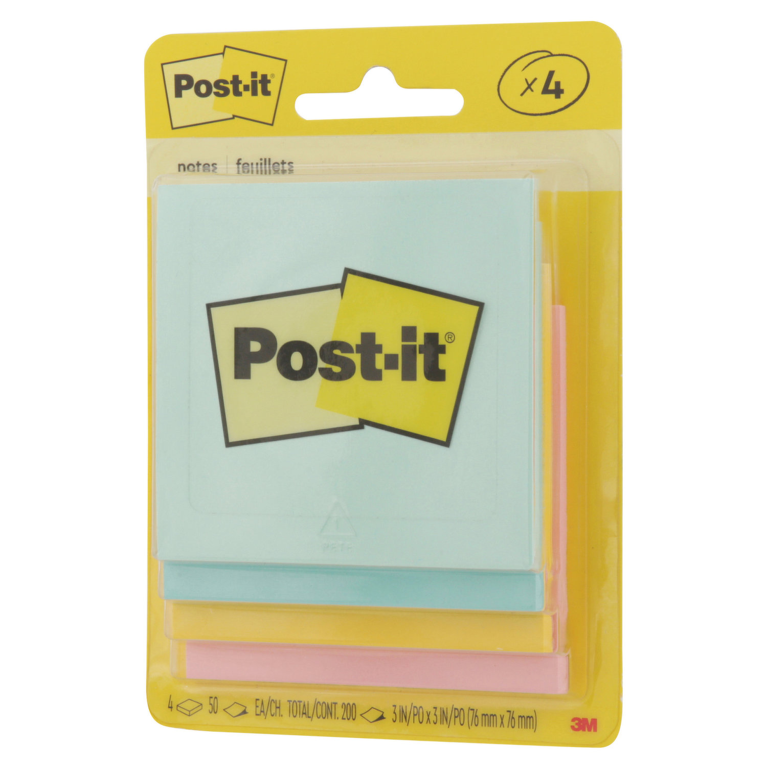 Post-it notes adhésives 400 feuilles Casino - Kibo