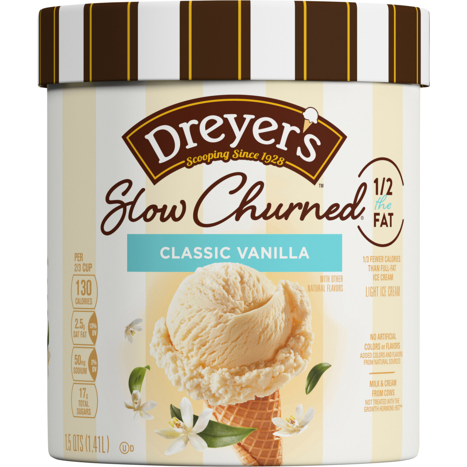 週間売れ筋 Vanilla Classic Churned Slow Dreyer's Light 1.5 Cream, Ice 邦楽