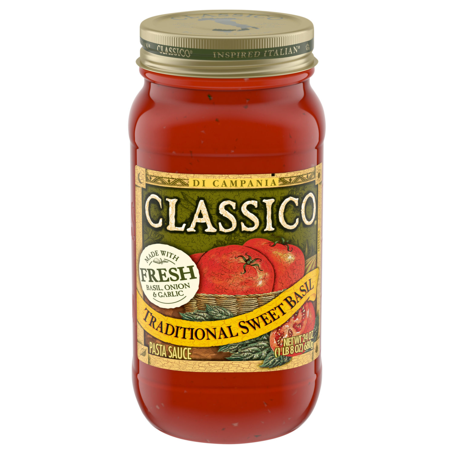 Classico Pasta Sauce, Traditional Sweet Basil