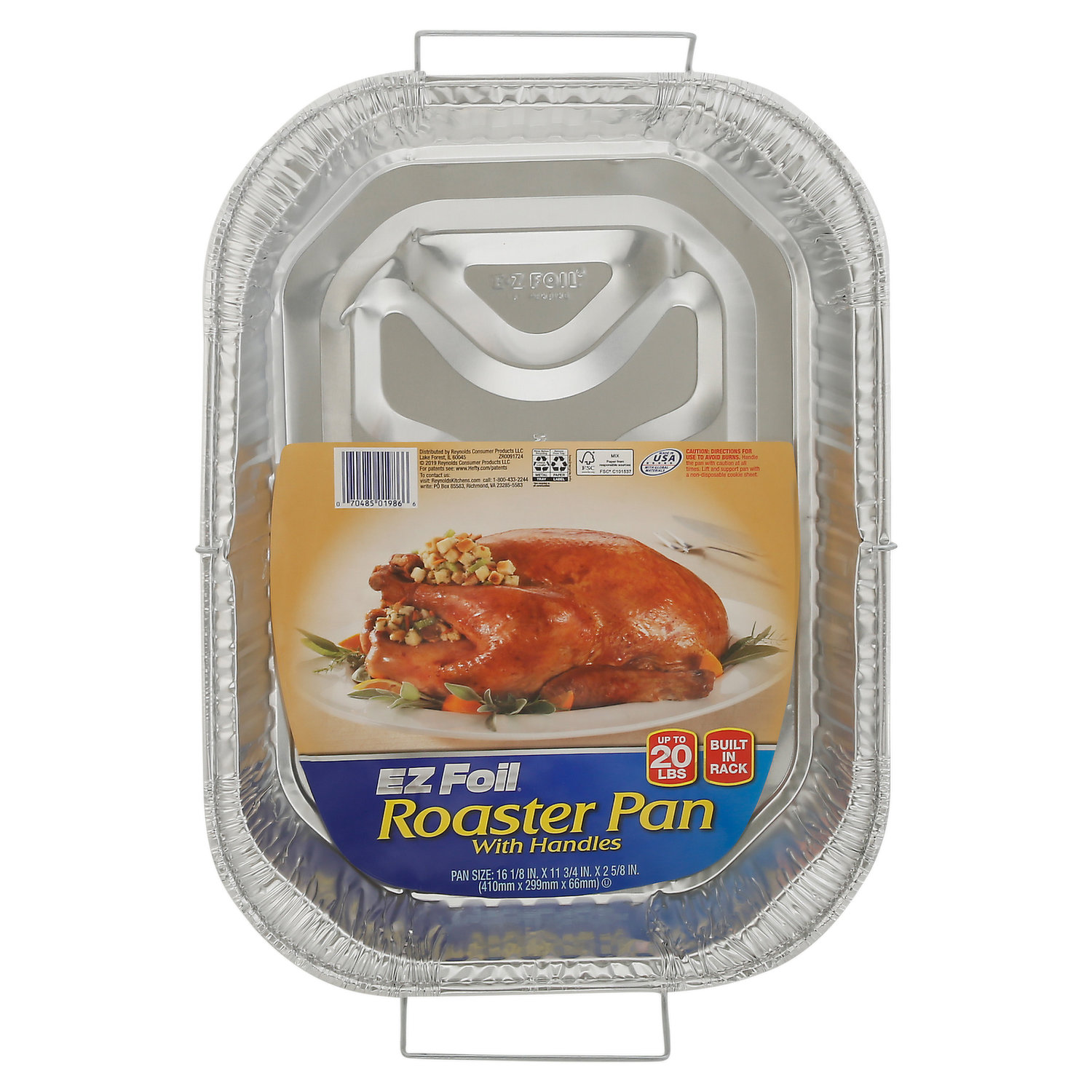 EZ Foil Super Roaster Heavy Duty Foil Roaster Pan, Up to 25 Pound Capacity,  1 Count