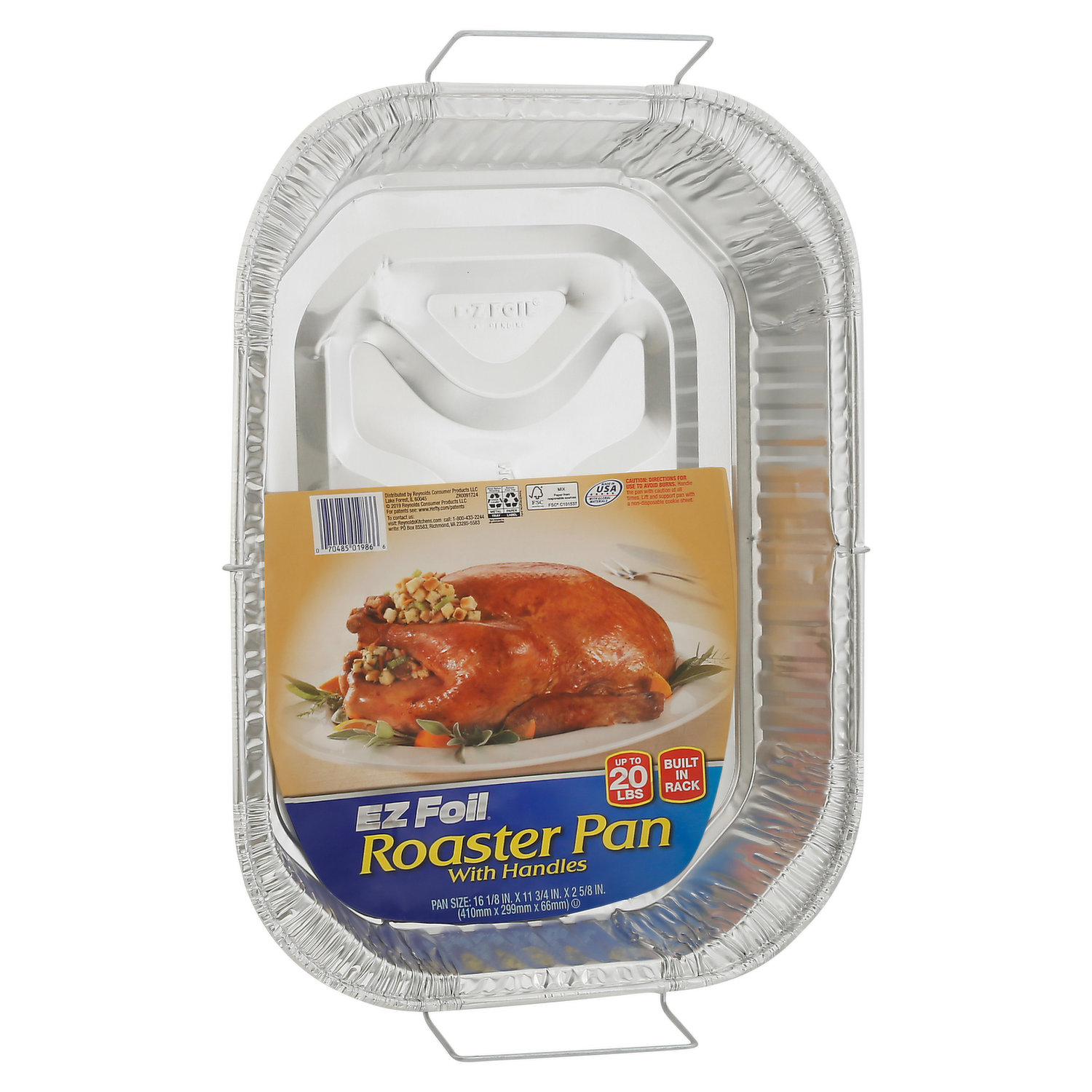 EZ Foil Roaster Pans, Up to 20 Pound Capacity, 2 Count