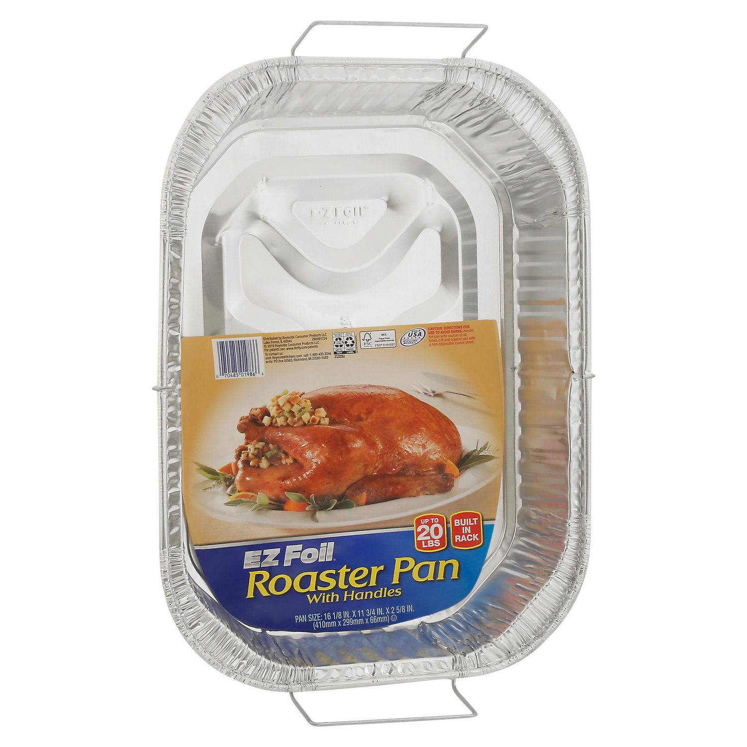 EZ Foil Super Roaster Heavy Duty Foil Roaster Pan, Up to 25 Pound Capacity,  1 Count