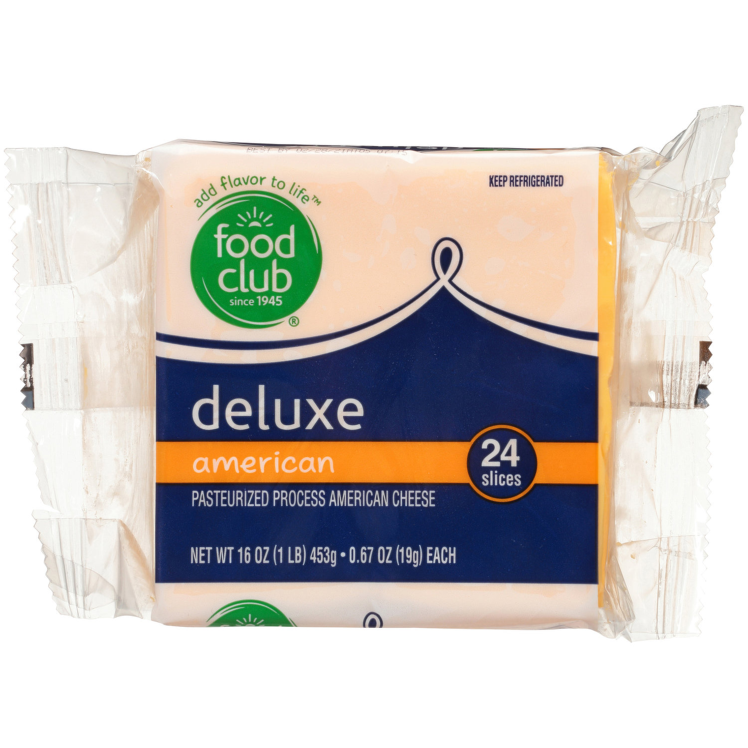 Food Club Deluxe Pasteurized Process American Cheese