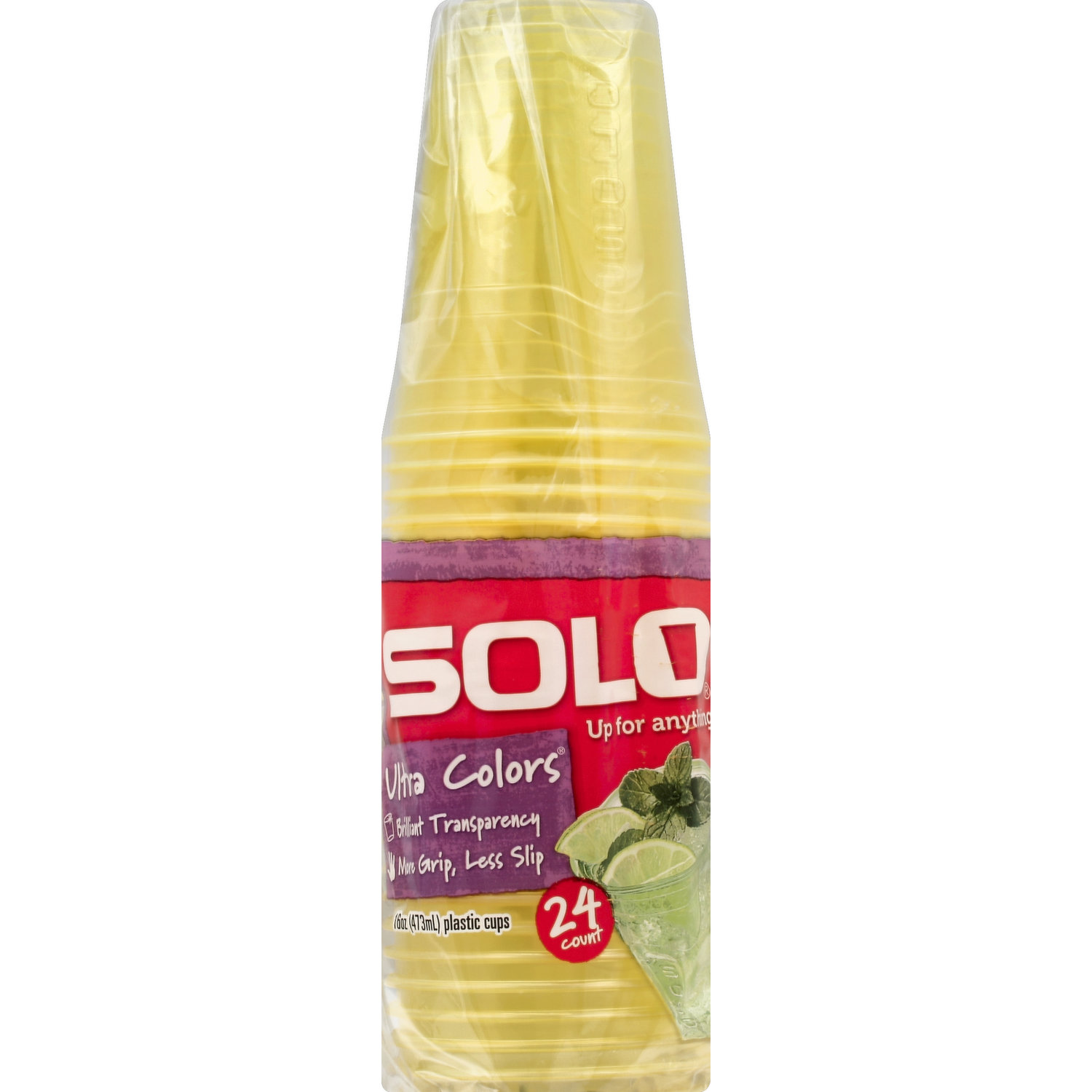 Solo Cup Plastic Cold Party Cups, Red - 50 count, 16 oz each