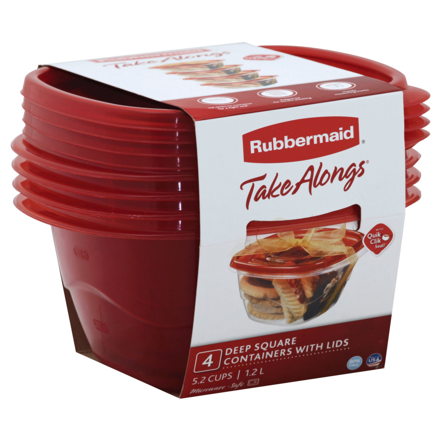 Rubbermaid TakeAlongs Deep Square 5.2 cup