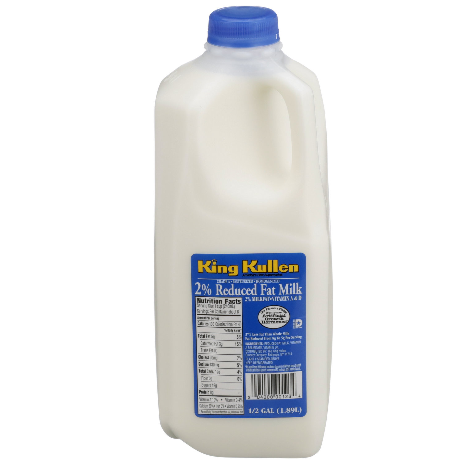 2% Reduced-Fat Milk Plastic Half Gallon - PET® Dairy