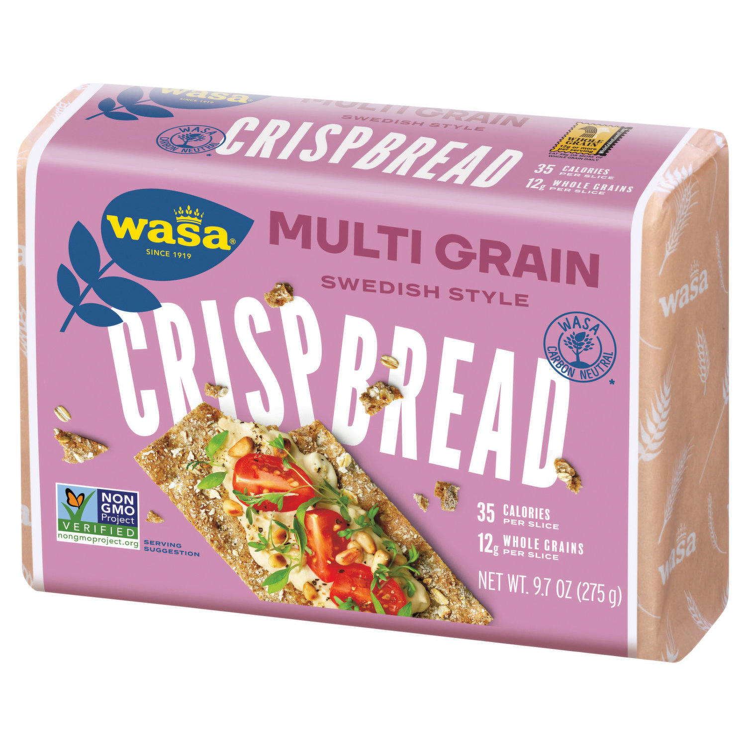 Wasa Crispbread, Multi Grain, Swedish Style 9.7 oz, Wheat & Multi-Grain