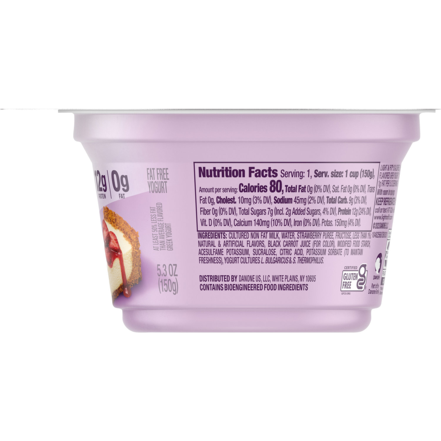 Dannon Yogurt Fat Free Greek