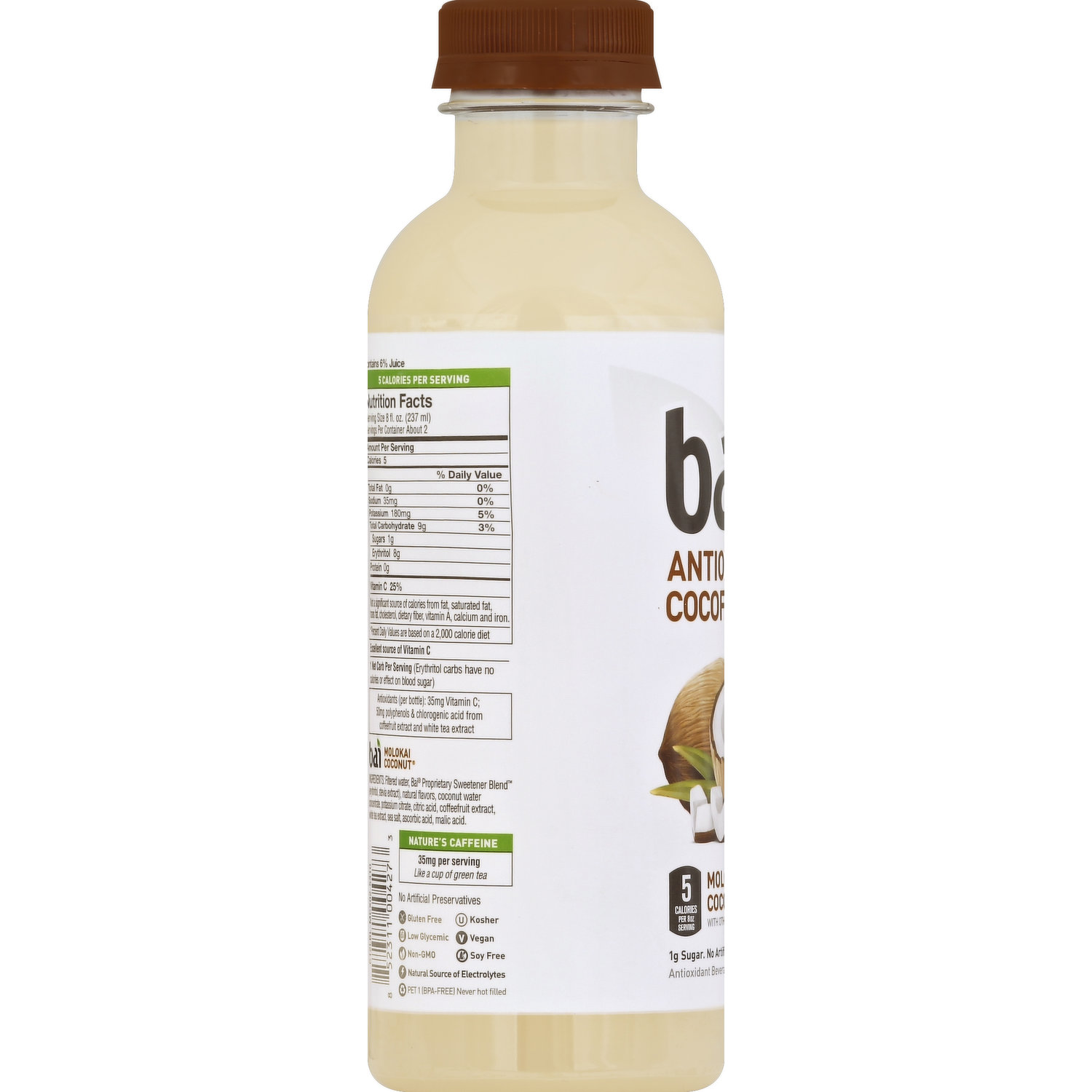 Bai 5 Antioxidant Infusions Molokai Coconut Beverage - Shop