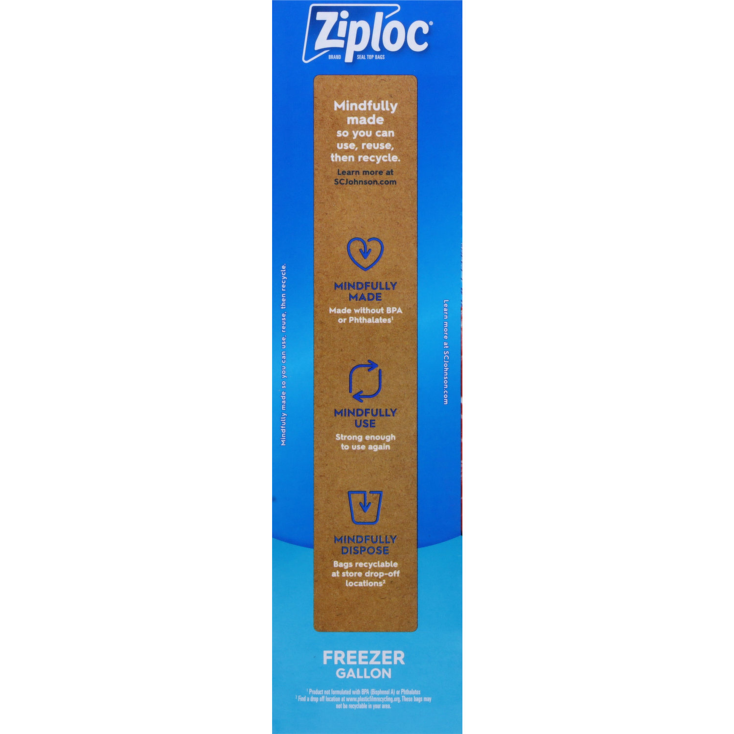 Ziploc Seal Top Gallon Freezer Bags