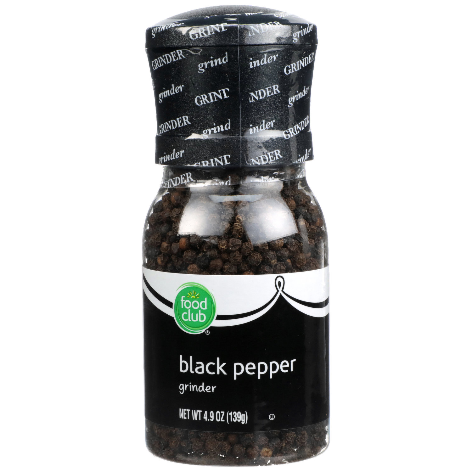 Whole Black Peppercorn Grinder 1.5 oz