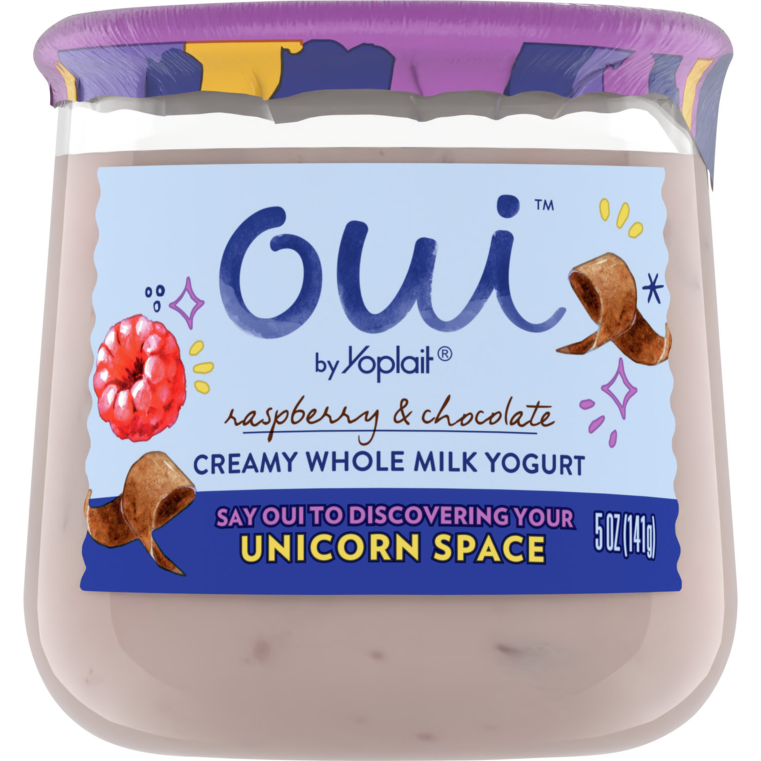 4 Pack of Oui Lids for Glass Yogurt Container Blue Food