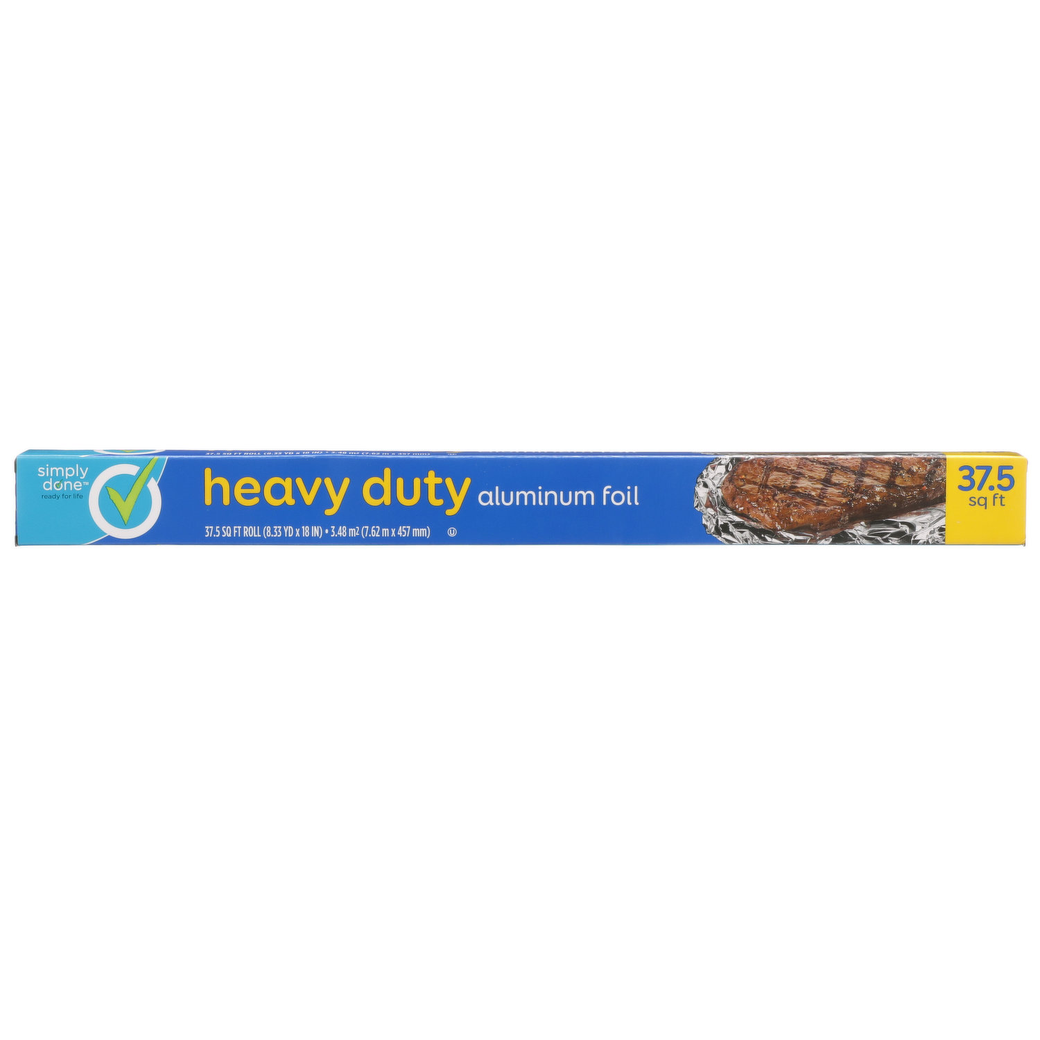 Simply Done Heavy Duty Aluminum Foil 2-125 Sq Ft Rolls